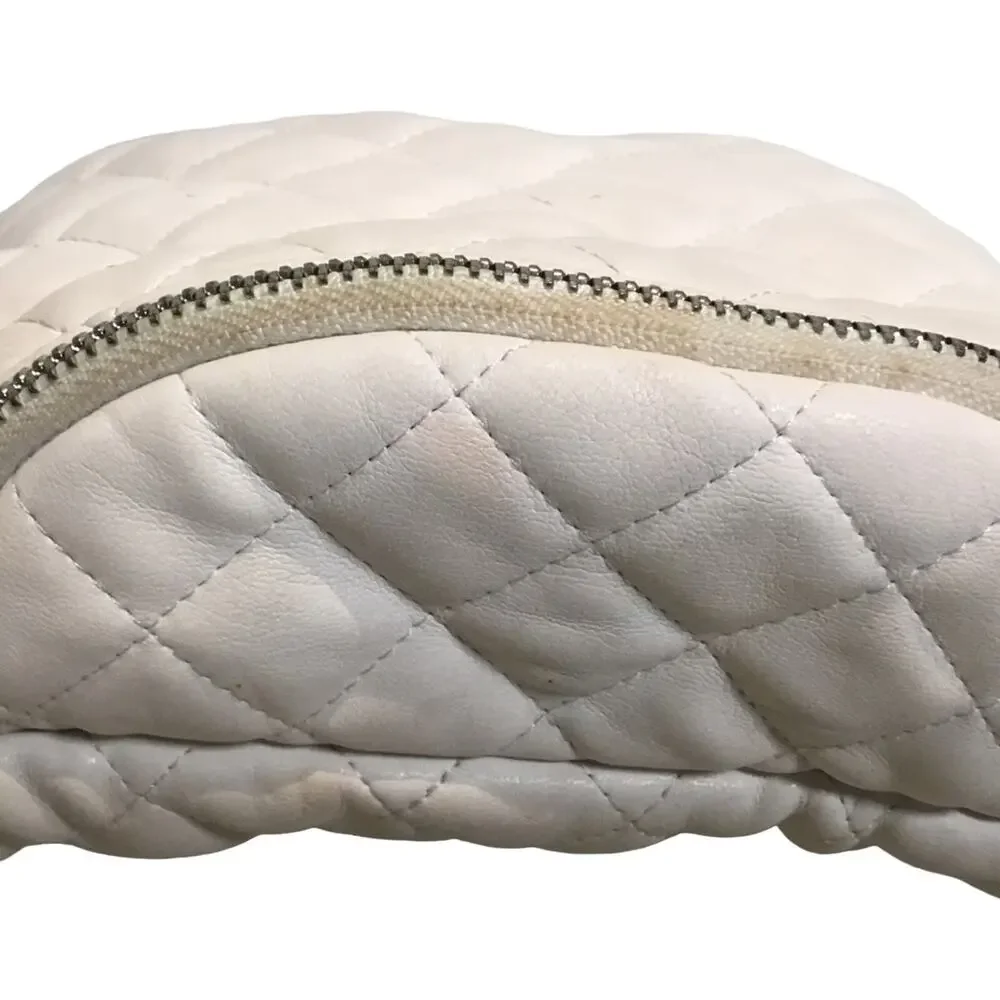 Forever 21 Women's White Quilted Belt Bag